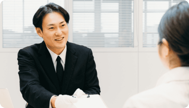 ご遺族との面談の様子