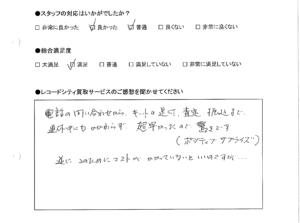 買取アンケート｜2020年4月