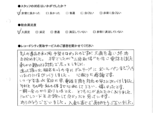 買取アンケート｜2020年4月