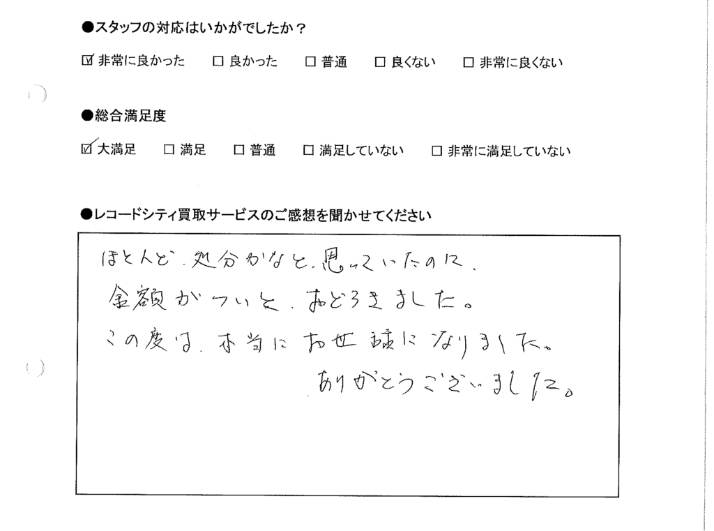 買取りアンケート｜2020年8月