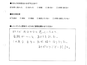 買取りアンケート｜2020年8月