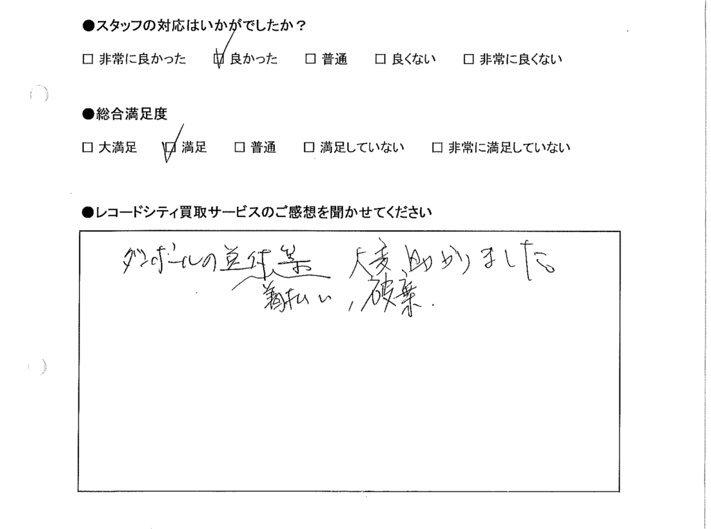 買取りアンケート｜2020年8月