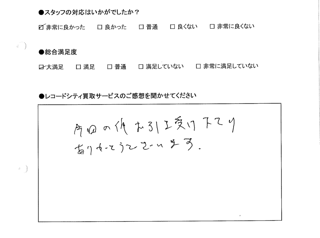 買取りアンケート｜2020年7月