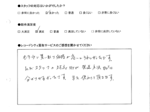 買取りアンケート｜2020年7月