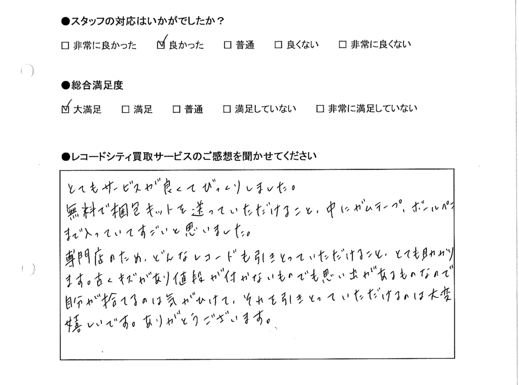 買取りアンケート｜2020年7月