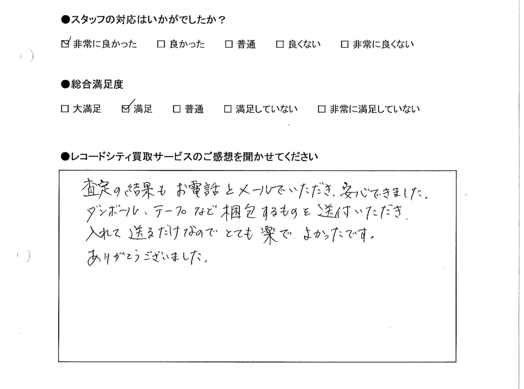 買取りアンケート｜2020年10月