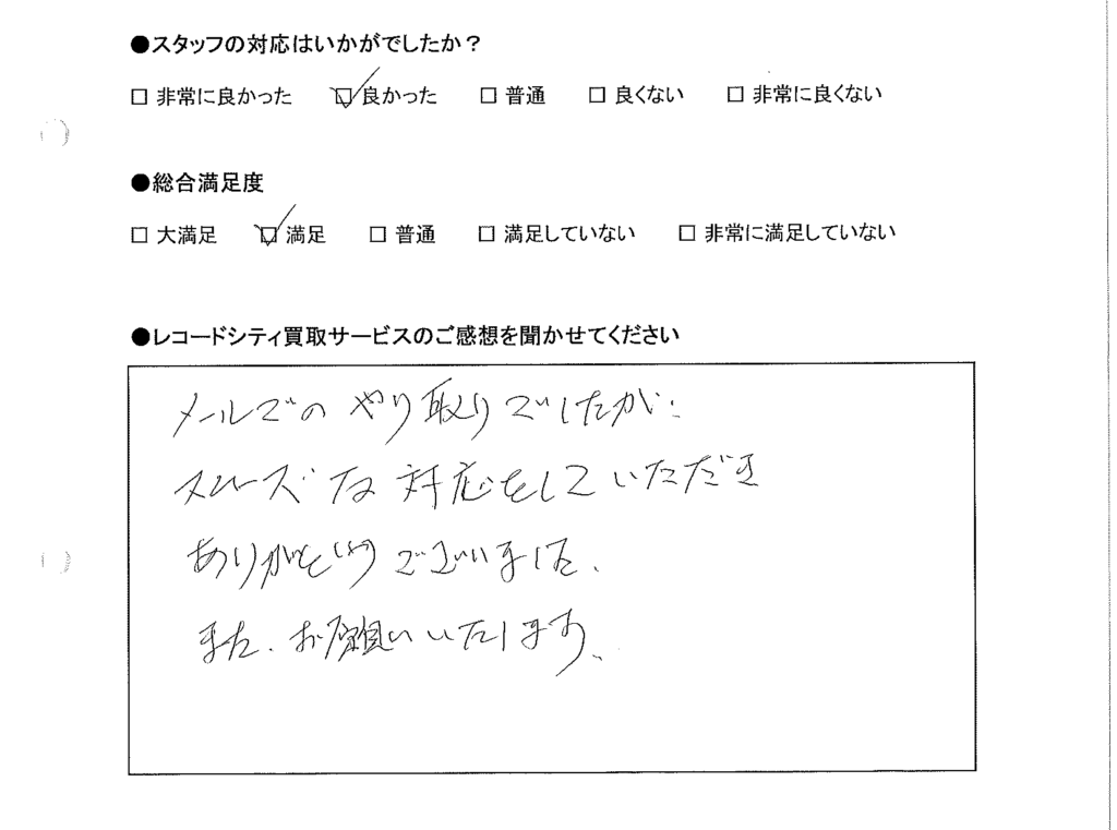 買取りアンケート｜2020年10月