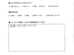 買取りアンケート｜2020年10月