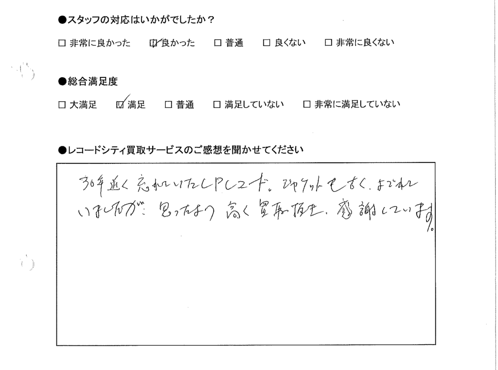 買取りアンケート｜2020年10月