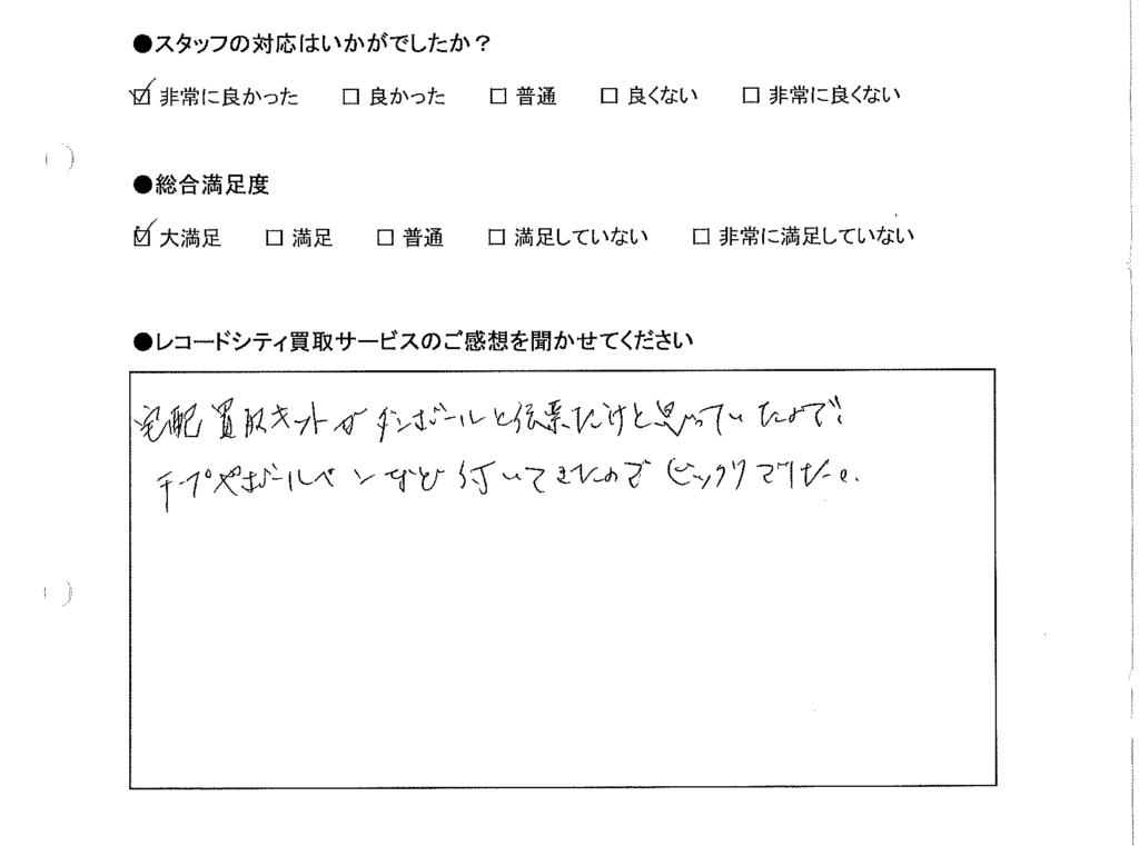 買取りアンケート｜2020年9月