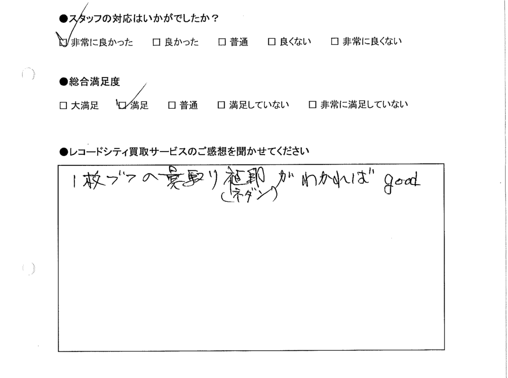 買取りアンケート｜2020年9月
