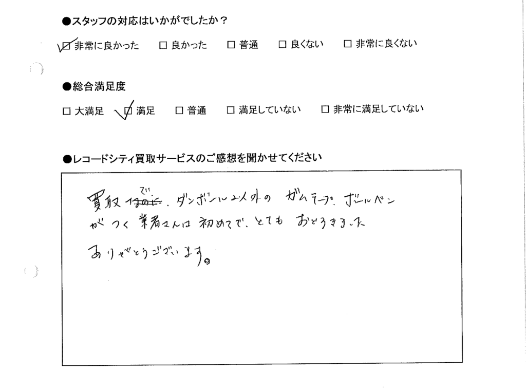 買取りアンケート｜2020年9月