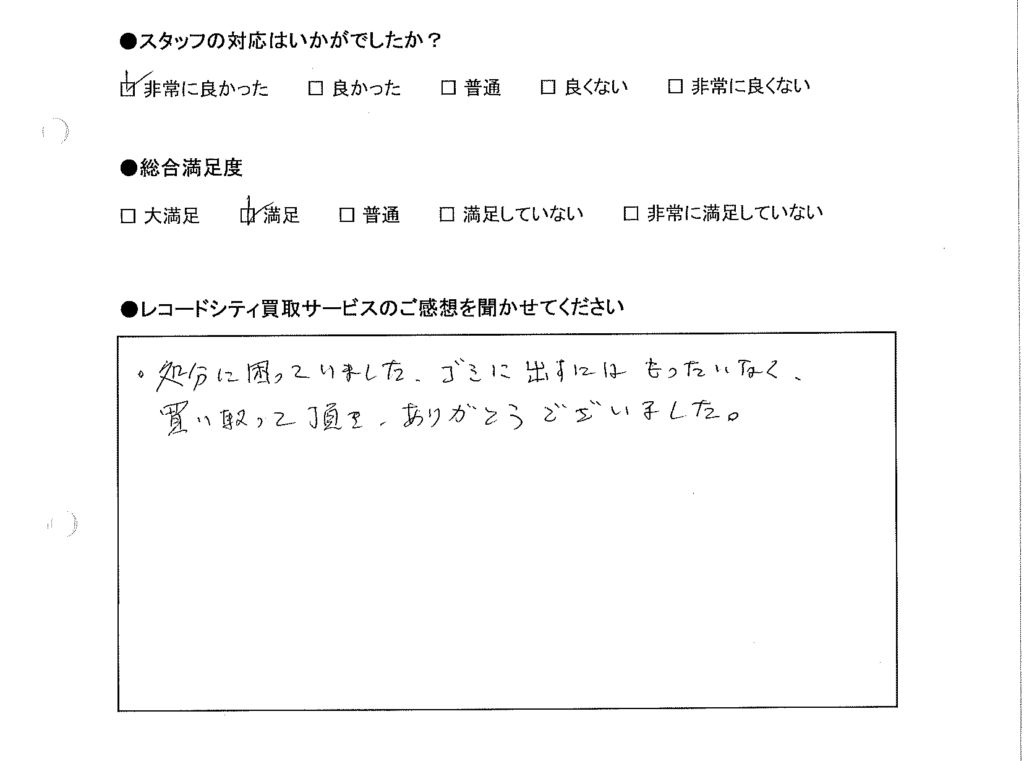 買取りアンケート｜2020年9月