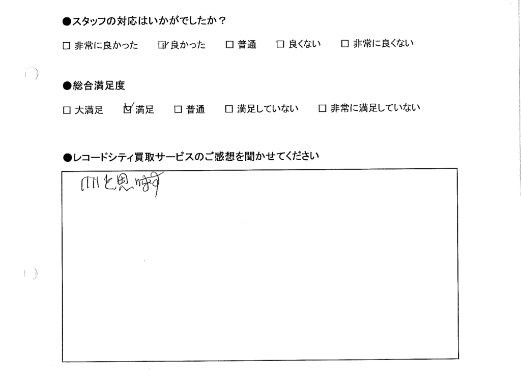 買取りアンケート｜2020年9月