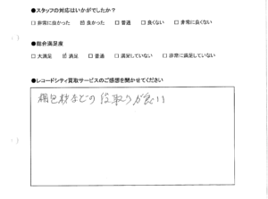 買取りアンケート｜2020年9月