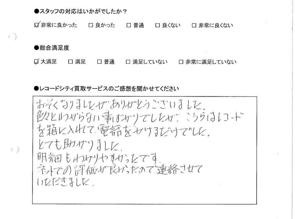 買取りアンケート｜2020年11月