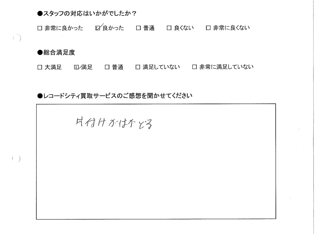 買取りアンケート｜2020年11月