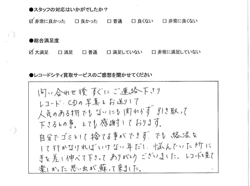 買取りアンケート｜2020年11月