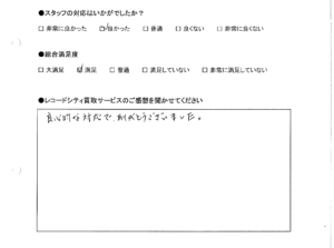 買取りアンケート｜2020年11月