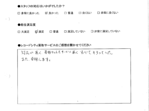 買取りアンケート｜2020年11月