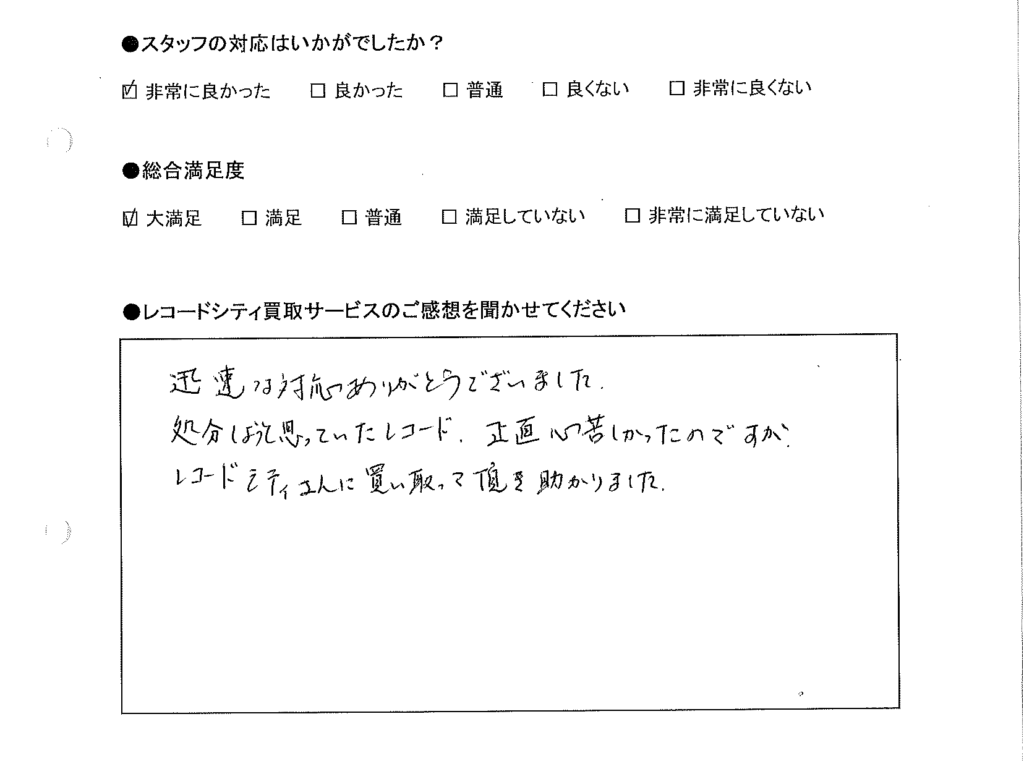 買取りアンケート｜2020年11月