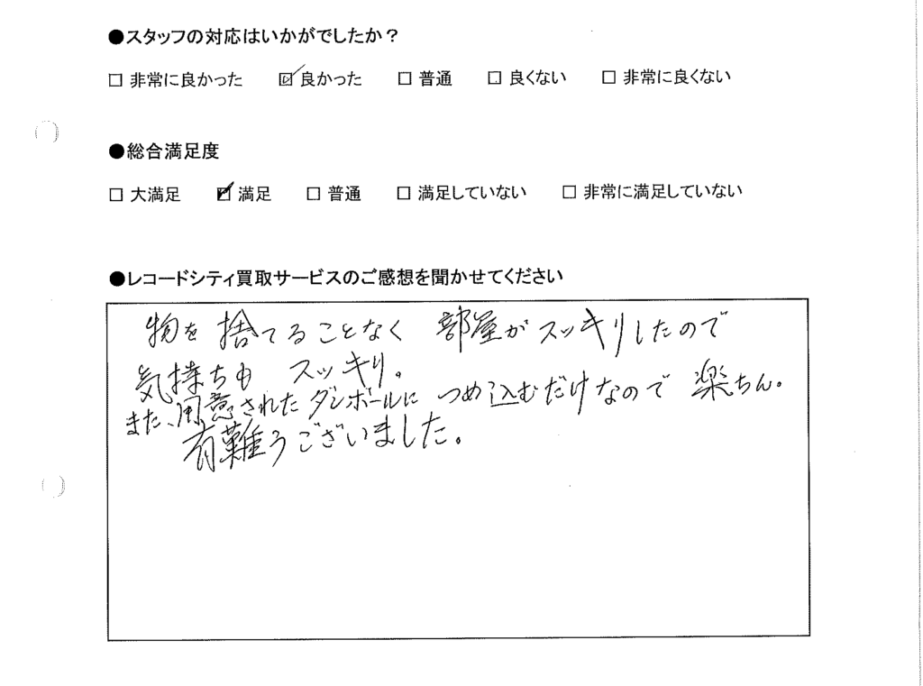 買取りアンケート｜2020年12月