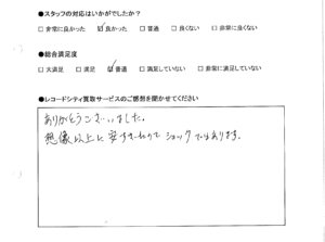 買取りアンケート｜2020年12月