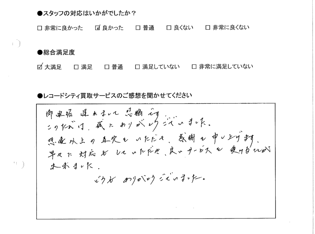 買取りアンケート｜2020年12月