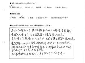 買取りアンケート｜2020年12月