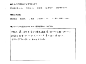 買取りアンケート｜2021年2月