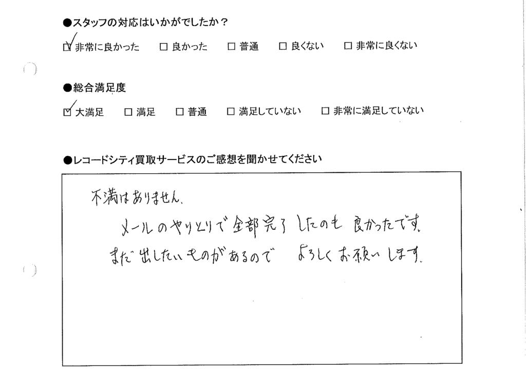 買取りアンケート｜2021年1月