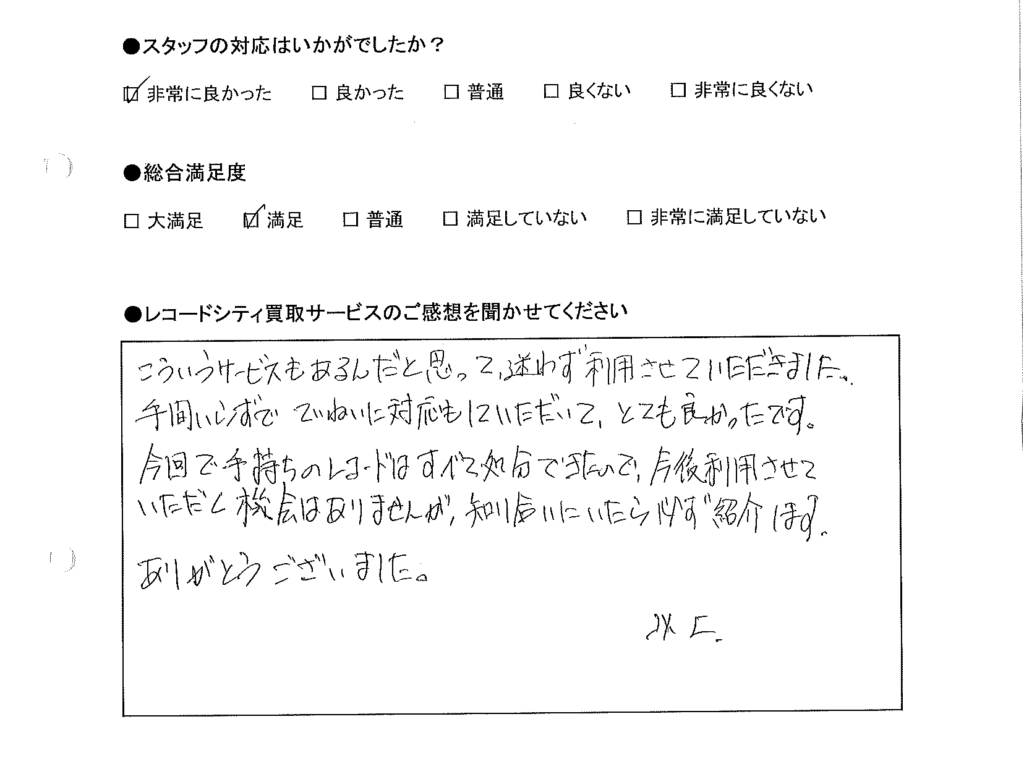 買取りアンケート｜2021年1月