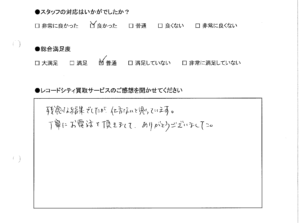 買取りアンケート｜2021年1月