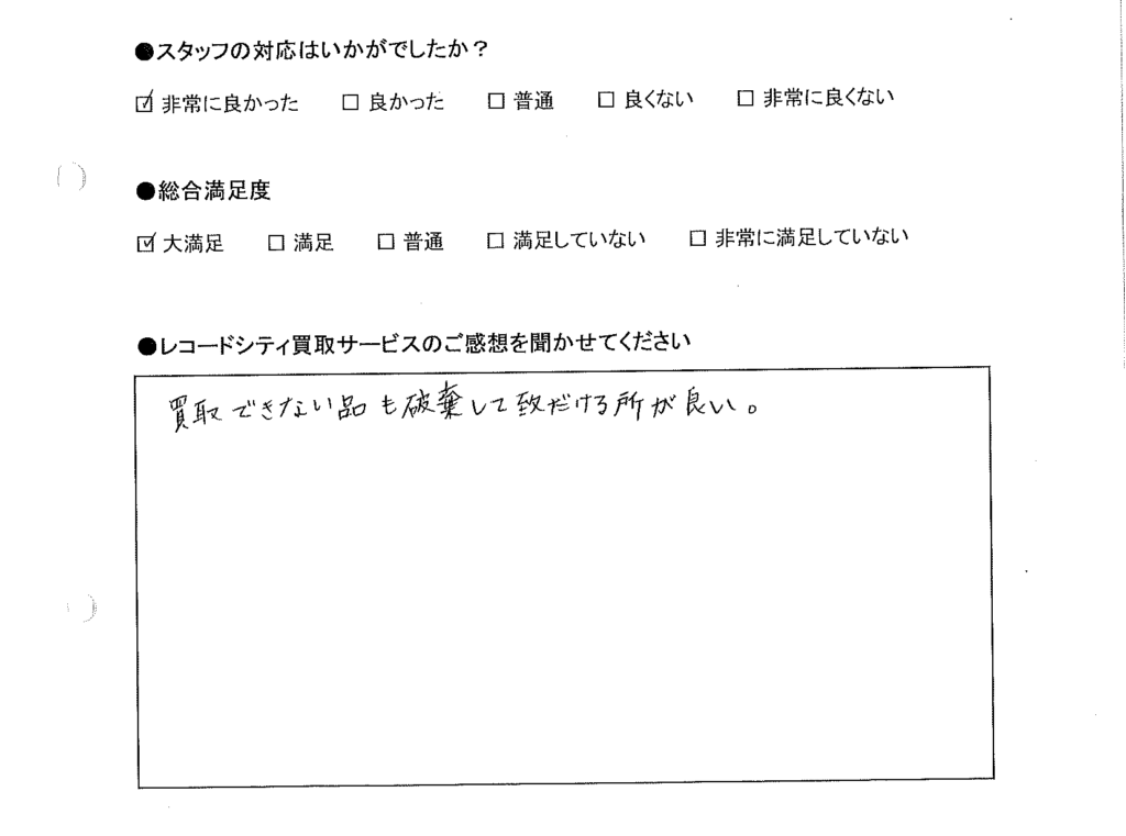 買取りアンケート｜2021年1月