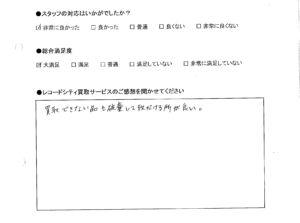 買取りアンケート｜2021年1月