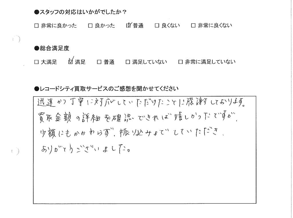 買取アンケート｜2021年3月