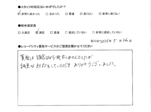 買取アンケート｜2021年5月