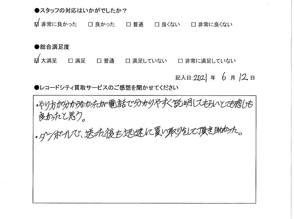 買取アンケート｜2021年6月