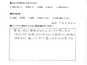 買取アンケート｜2021年6月