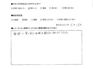 買取アンケート｜2021年6月