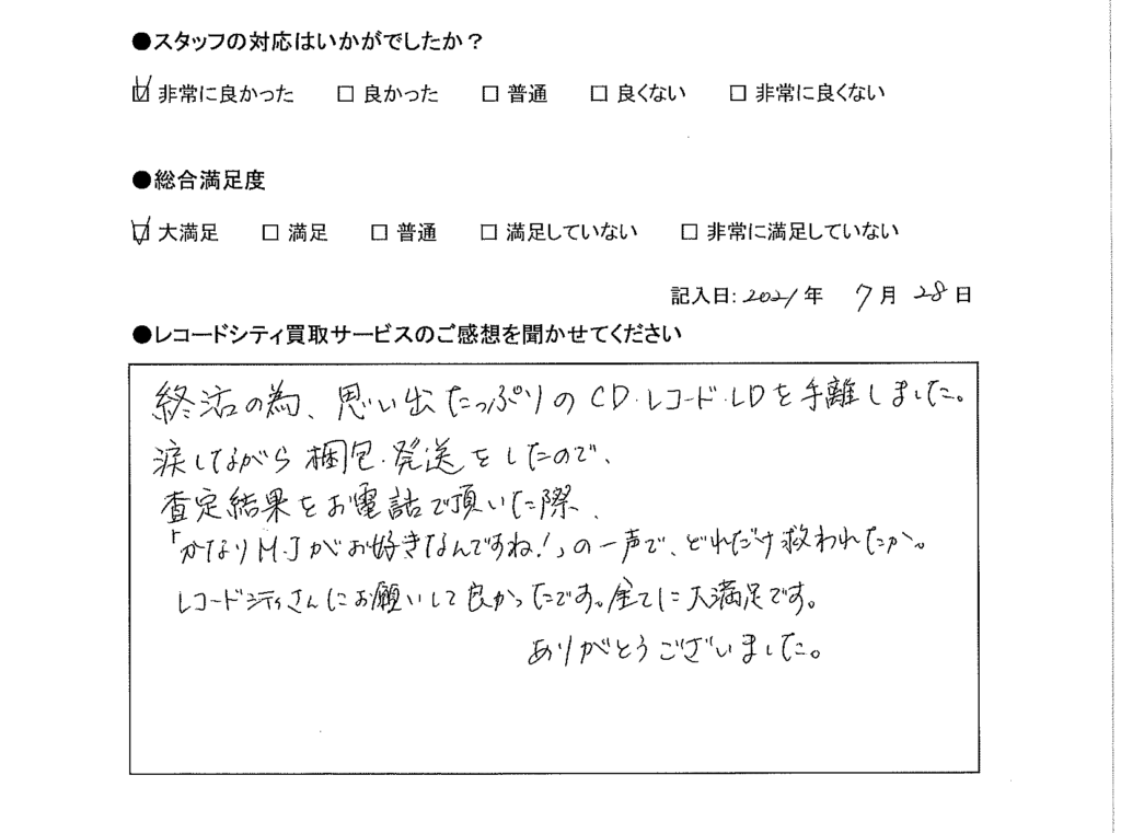 買取アンケート｜2021年7月