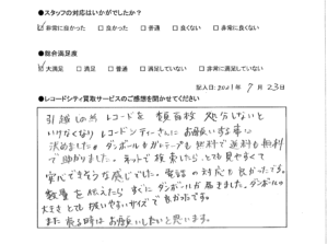 買取アンケート｜2021年7月