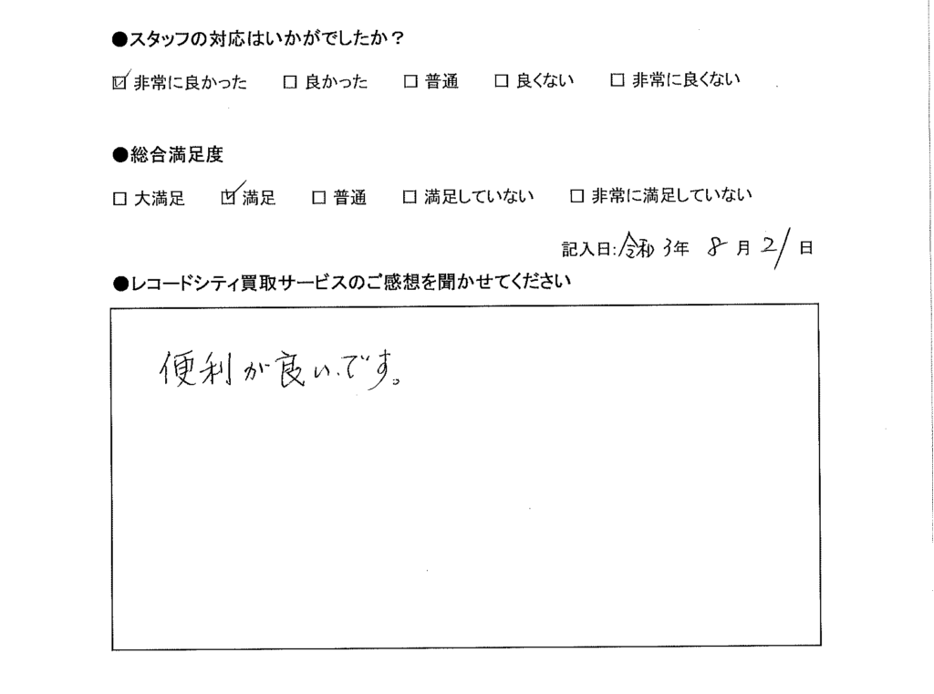 買取アンケート｜2021年8月