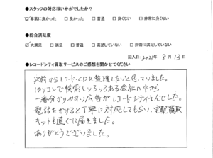 買取アンケート｜2021年8月