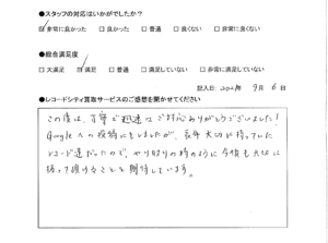 買取アンケート｜2021年9月