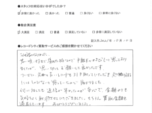 買取アンケート｜2021年10月