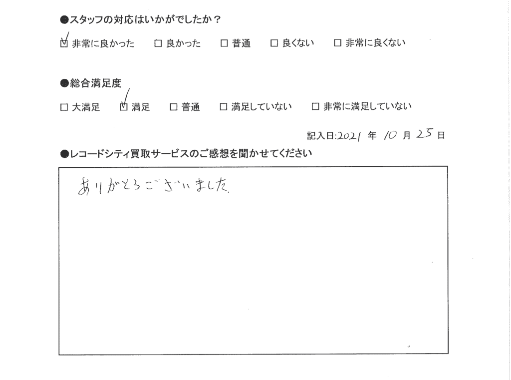 買取アンケート｜2021年10月