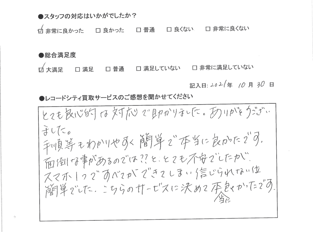 買取アンケート｜2021年10月