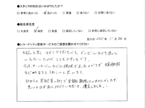 買取アンケート｜2021年11月