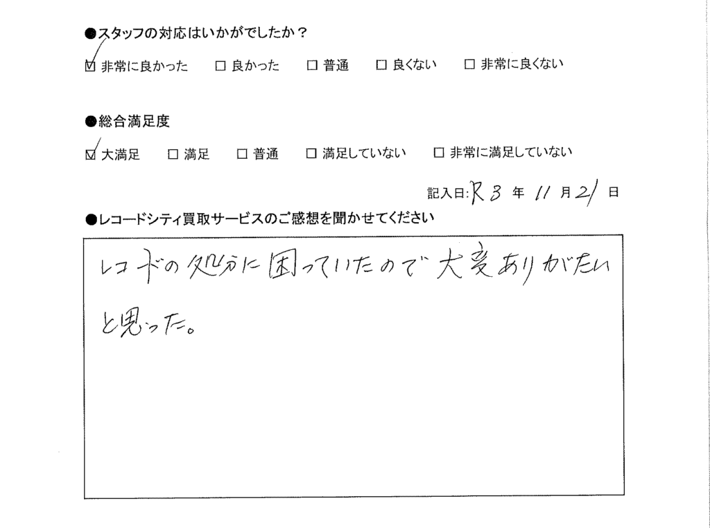 買取アンケート｜2021年11月